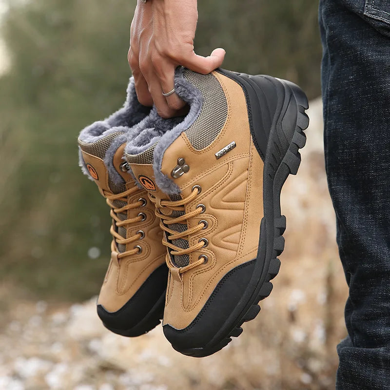 Mens winter plush boots