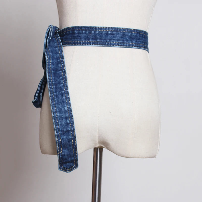 Denim Pocket Wide Belt