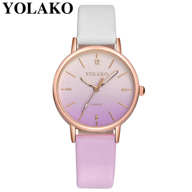 Brand Leather Quartz Watch