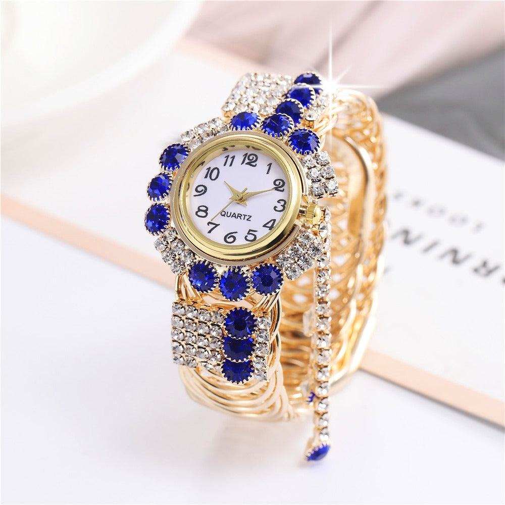 Ladies diamond alloy fashion watch