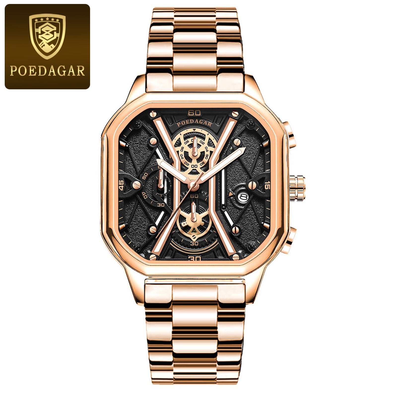 POEDAGAR Mens Luxury Wristwatch