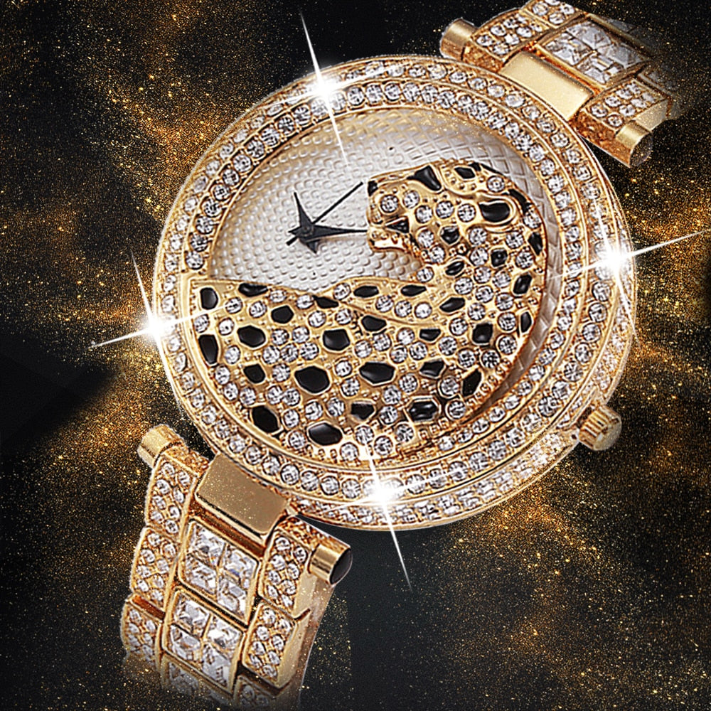 MISSFOX V227 Women's Leopard Quartz Watch