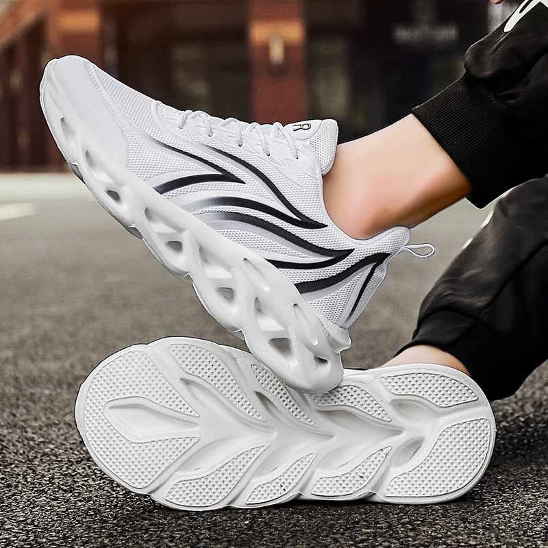 Mens flame print sneakers