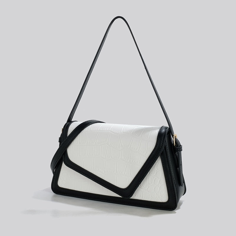 Luxury Contrast Color Handbag
