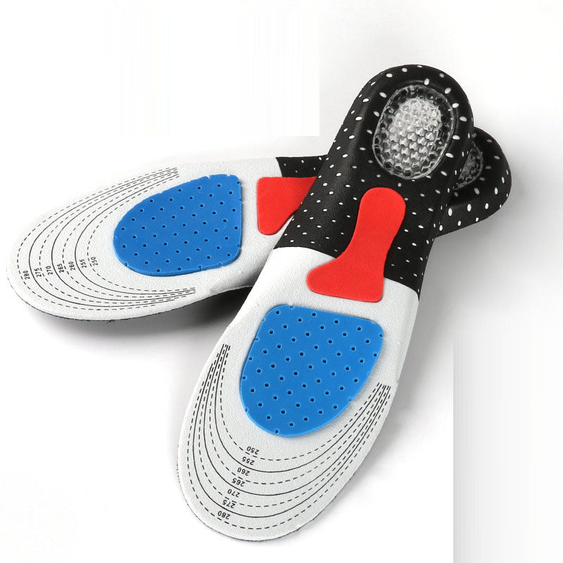 Sports insoles: sweat absorbing, breathable and shock-absorbing insoles