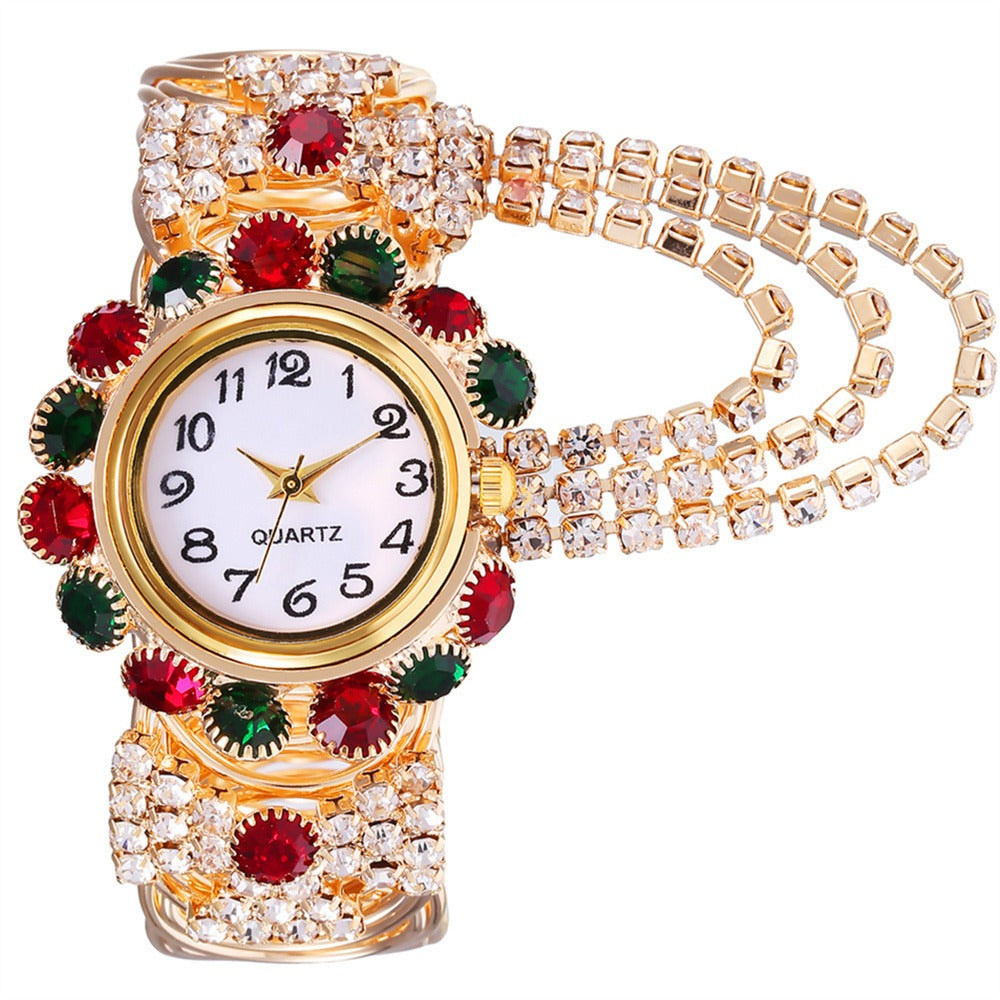 Ladies diamond laid statement watch