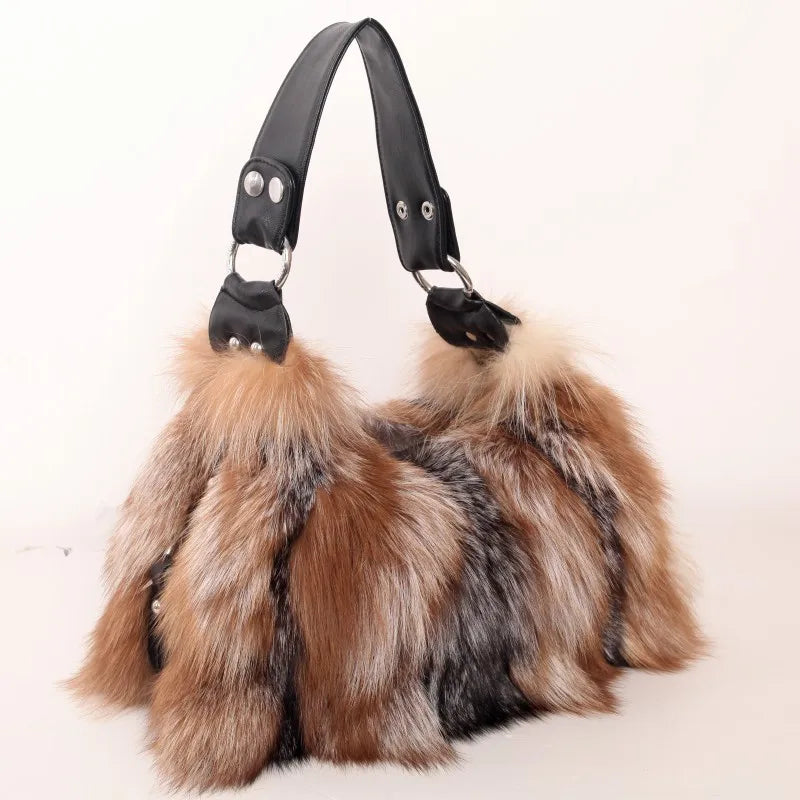 Leather and fur Multicolour Bag