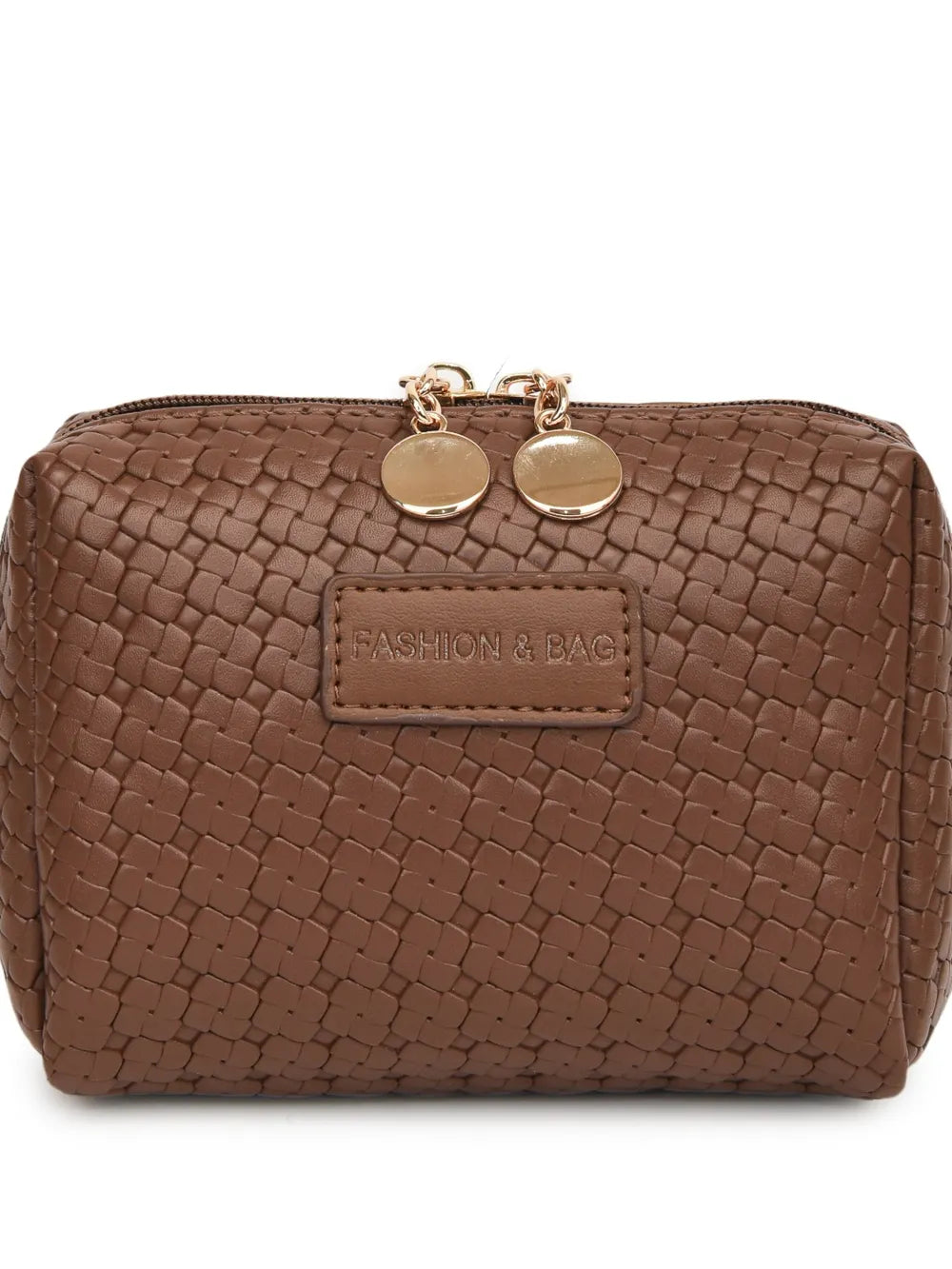 Leather Woven Clutch