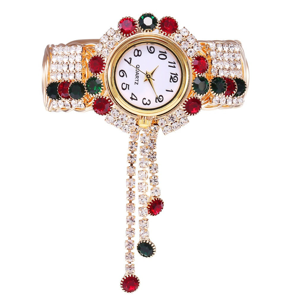 Ladies diamond alloy fashion watch