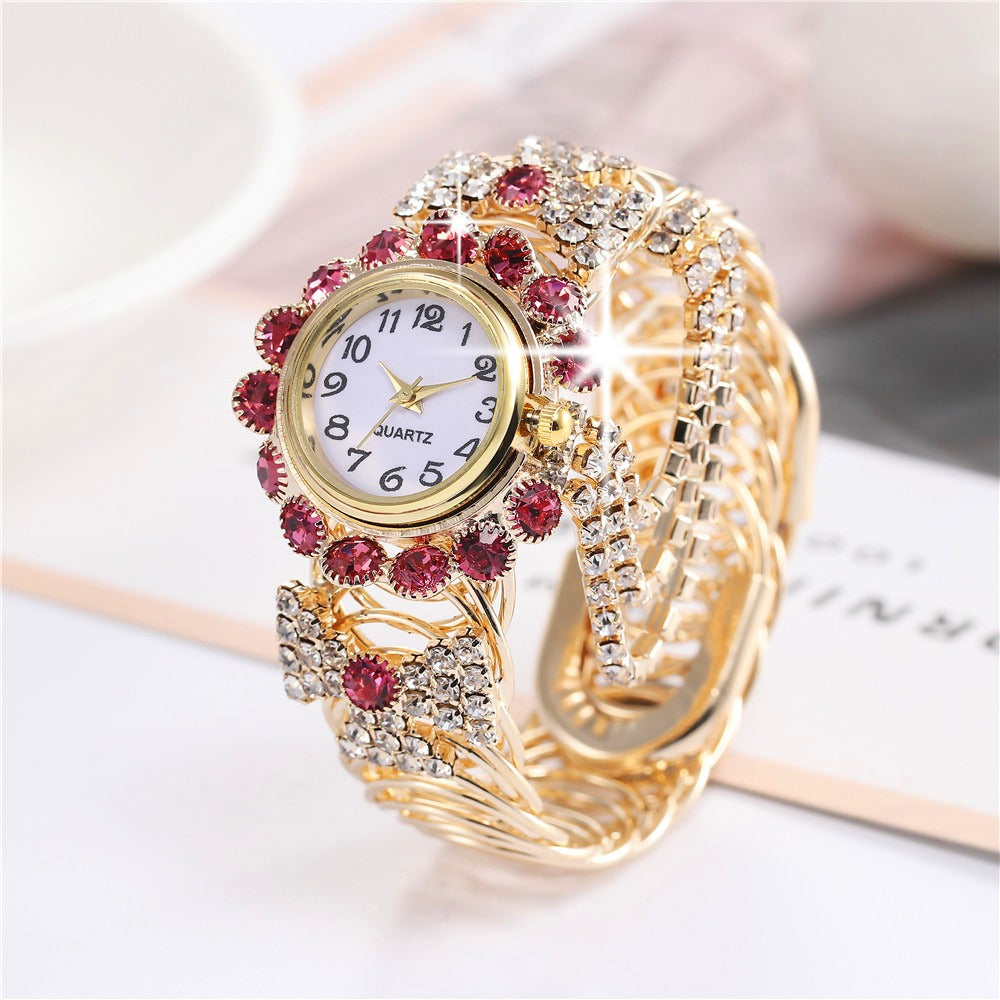 Ladies diamond laid statement watch