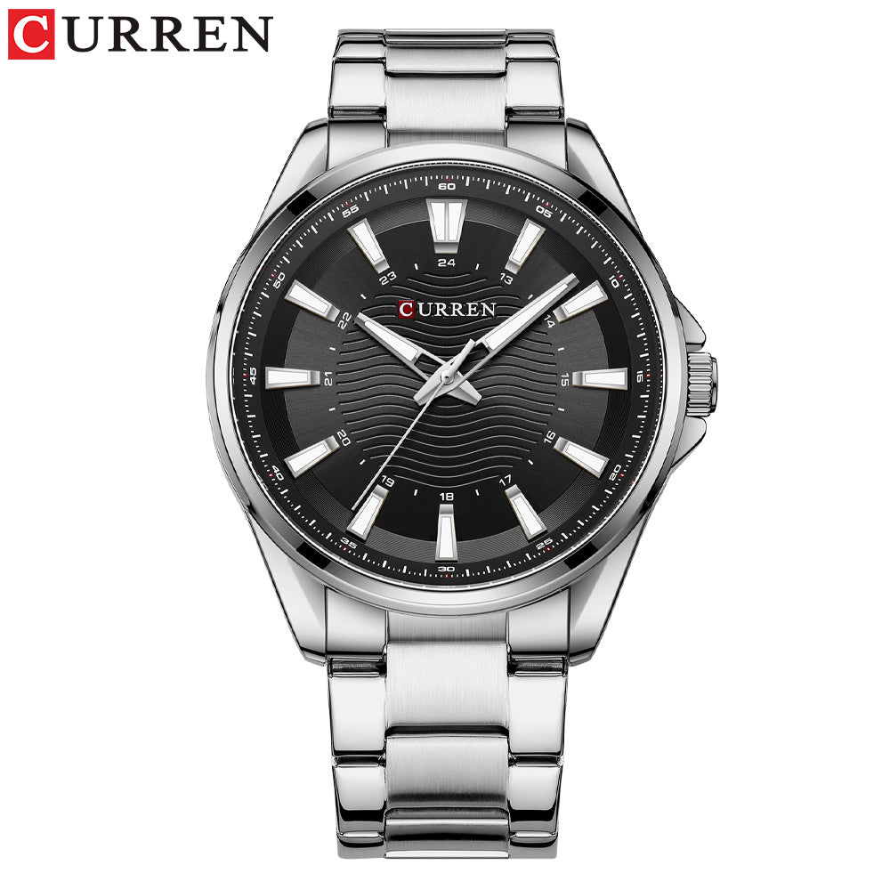 Men's steel band watch