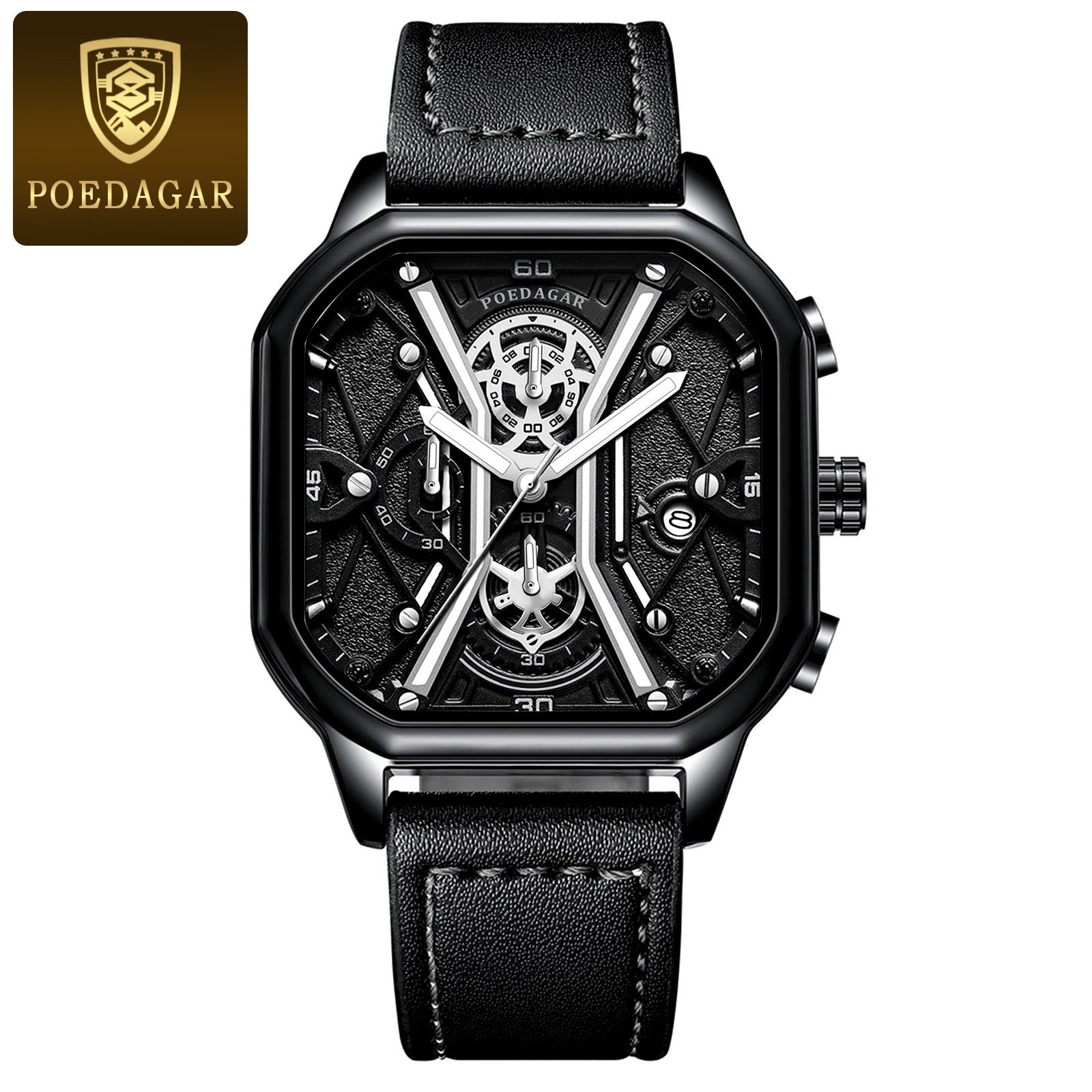 POEDAGAR Mens Luxury Wristwatch