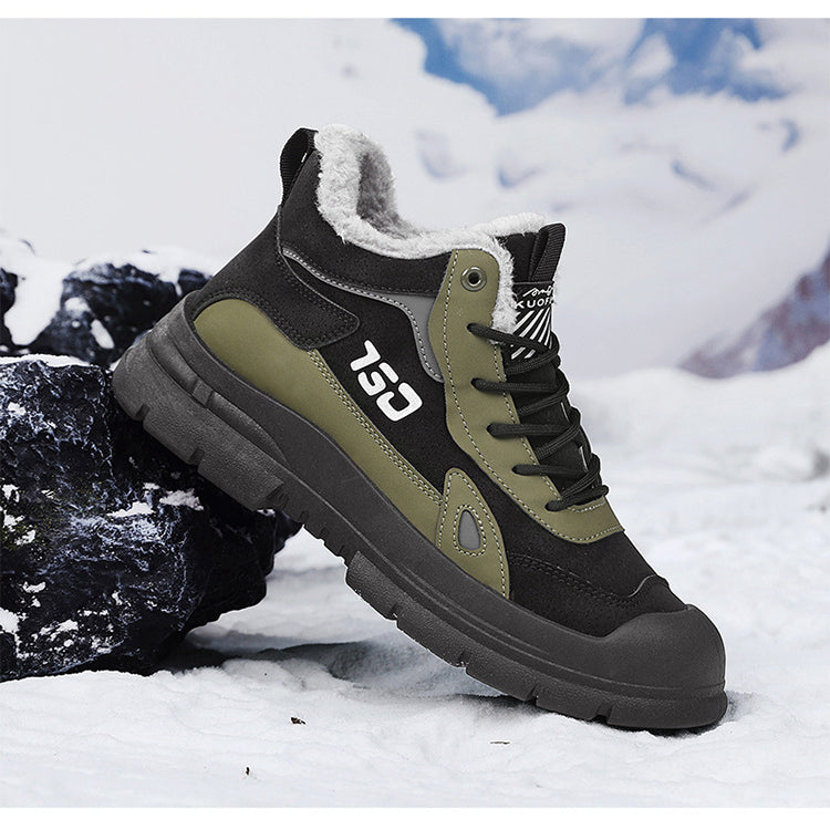 Mens winter fleece Martin boots