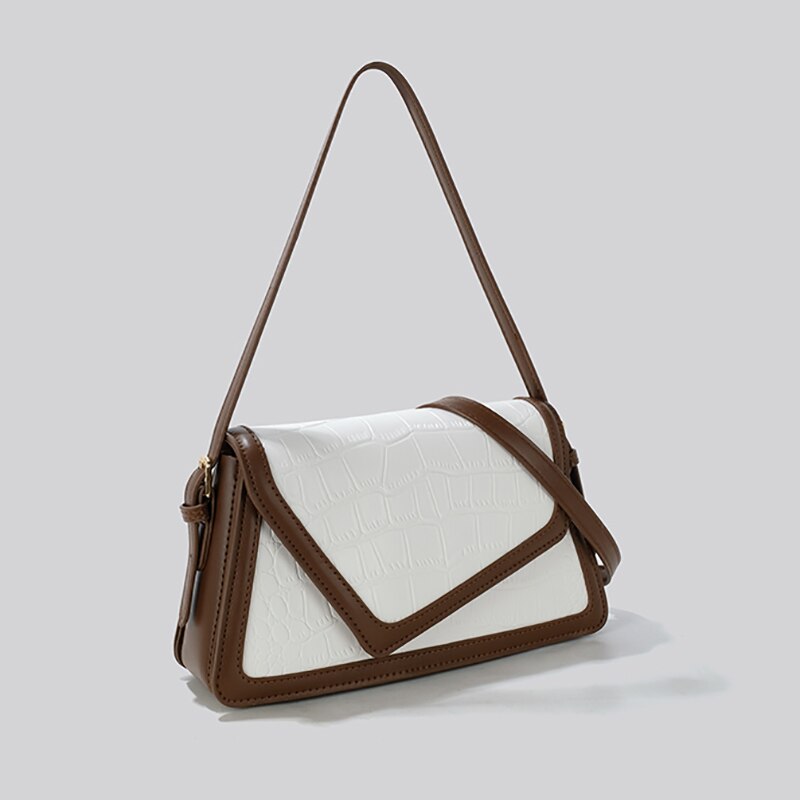 Luxury Contrast Color Handbag