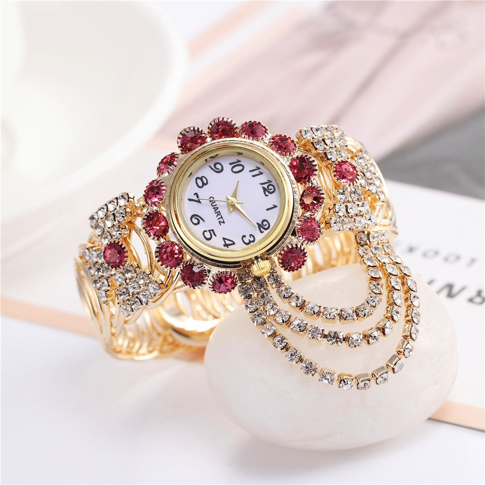 Ladies diamond laid statement watch