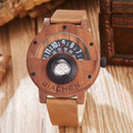 Multifunctional Compass Wooden Watch