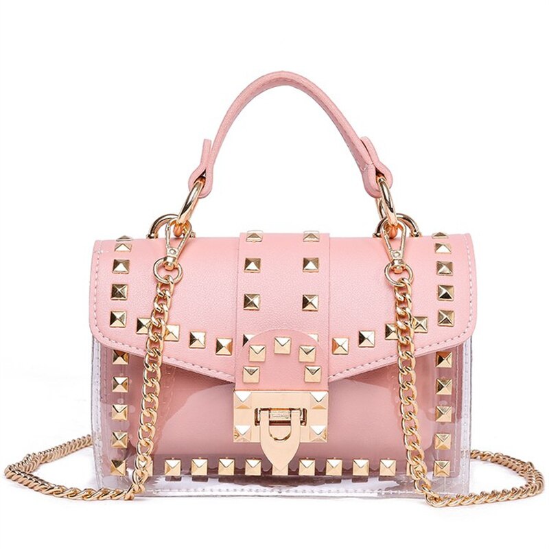 Chain & studded handbag