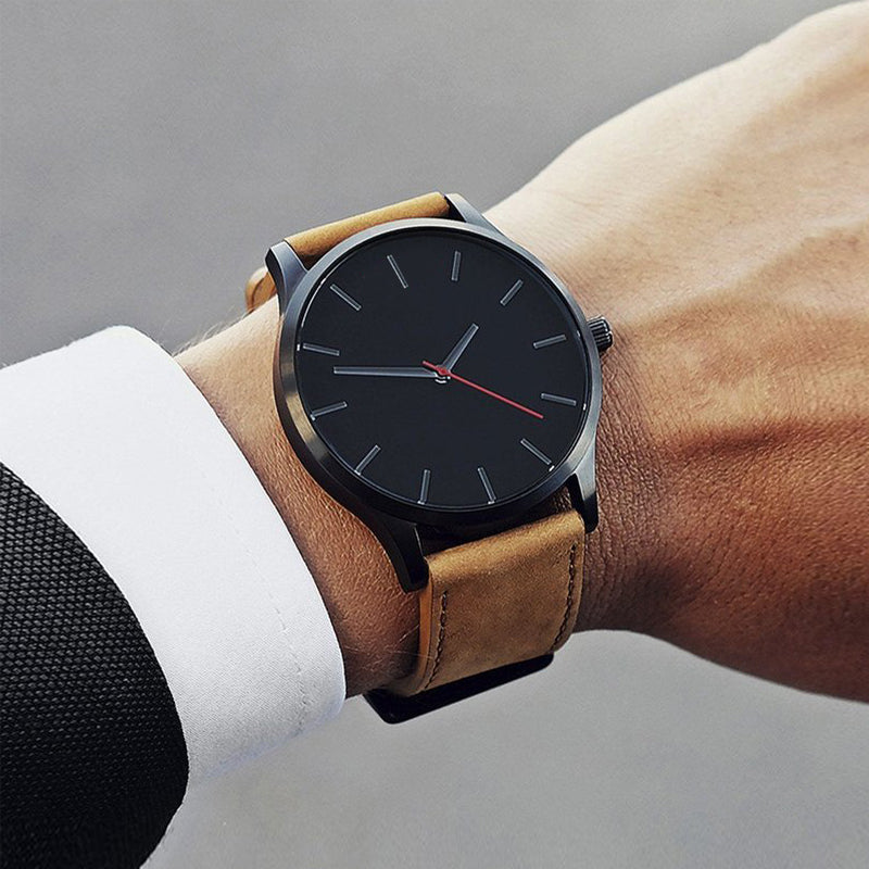 Men's Military Leather Watch
