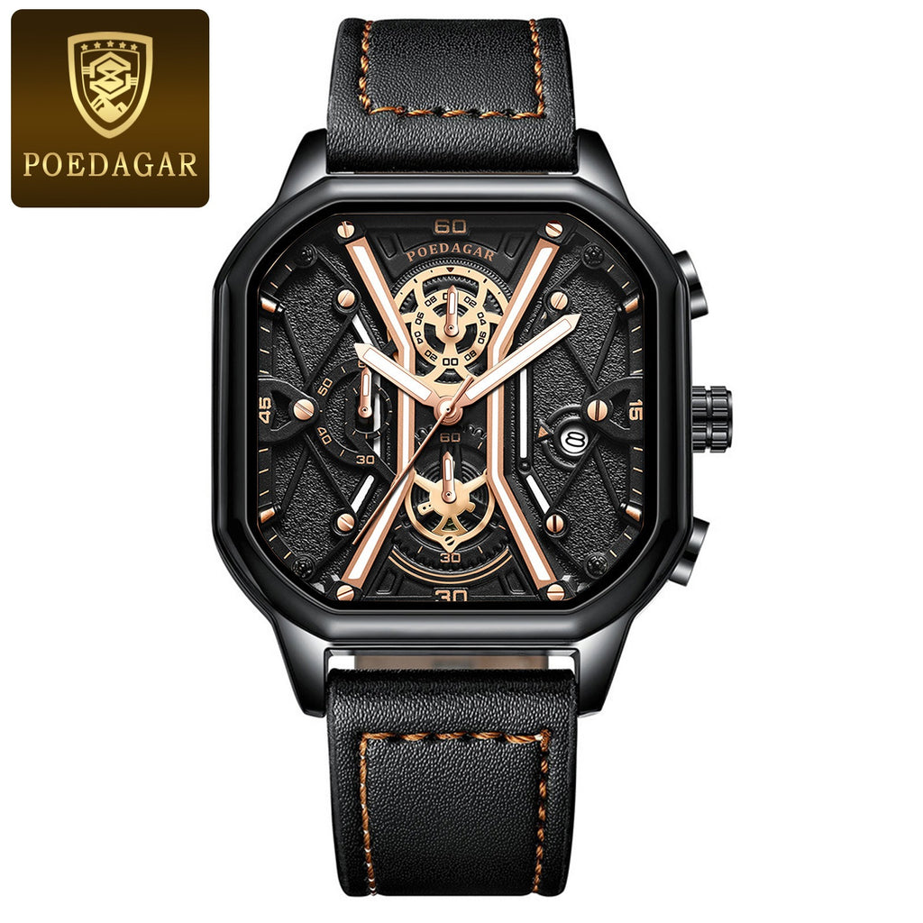POEDAGAR Mens Luxury Wristwatch