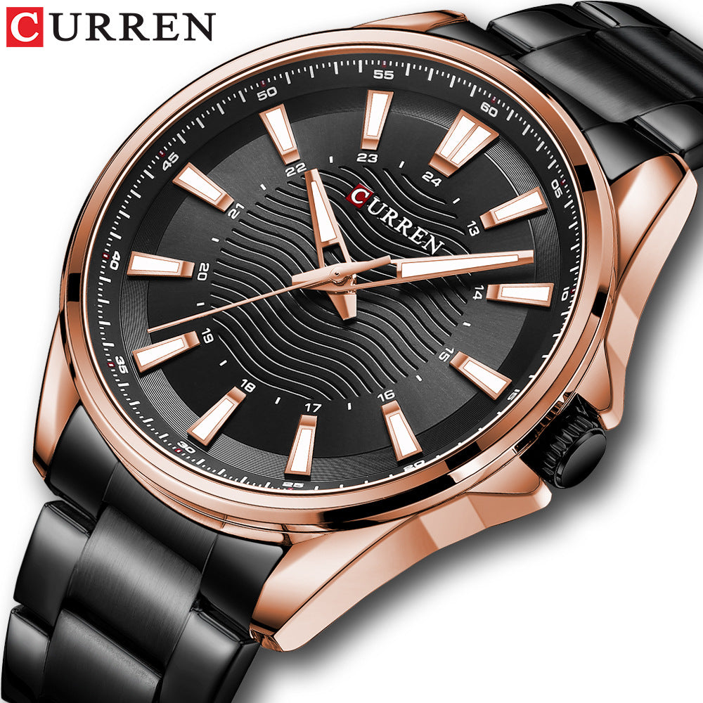 Men's steel band watch