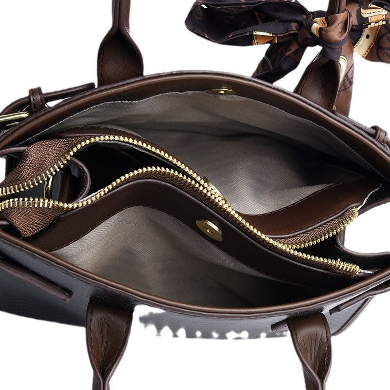 Snakeskin patterned stylish bag