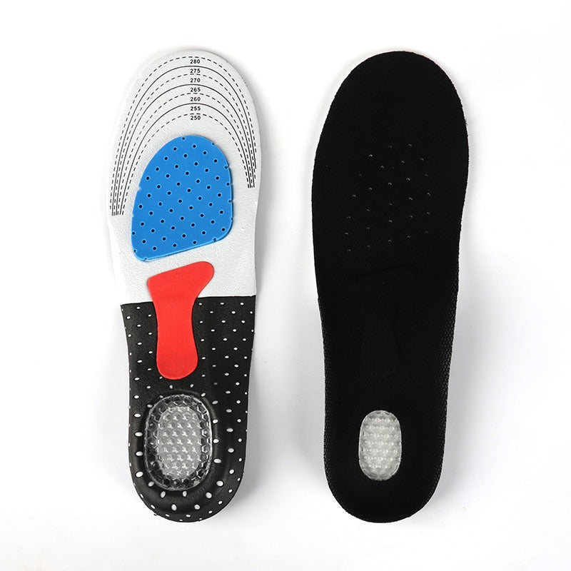 Sports insoles: sweat absorbing, breathable and shock-absorbing insoles