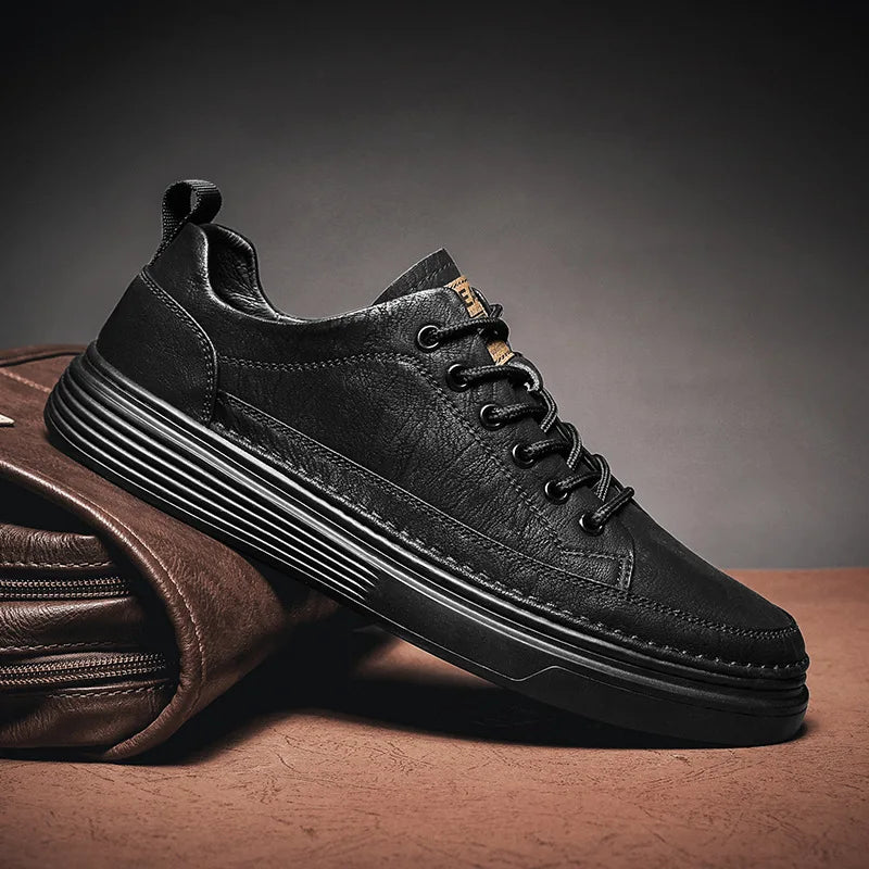 Mens casual leather shoes