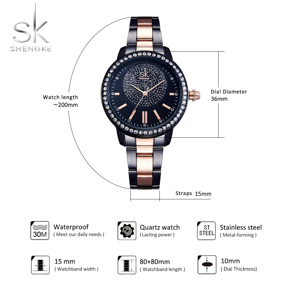 Ladies Rose Gold Quartz Watch