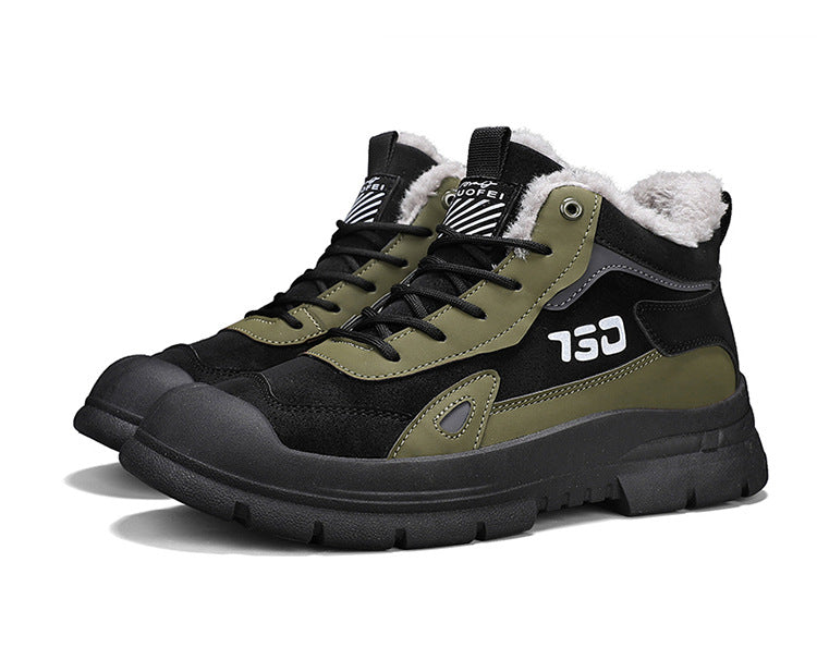 Mens winter fleece Martin boots