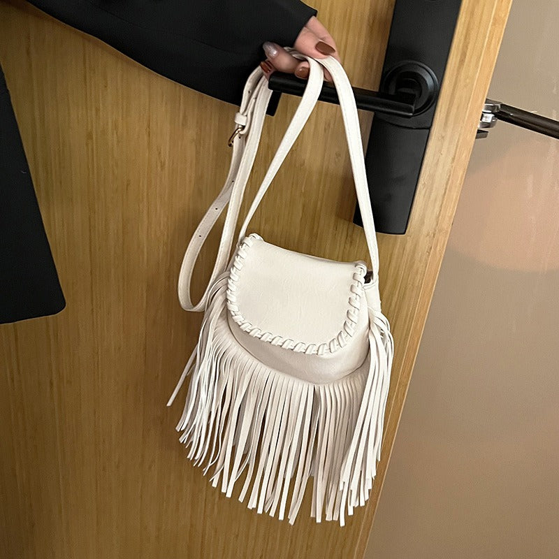 Stylish Tassel Shoulder Handbag