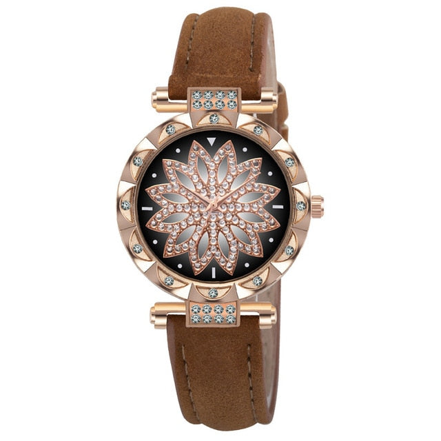 Leather Strap & bracelet set Watch