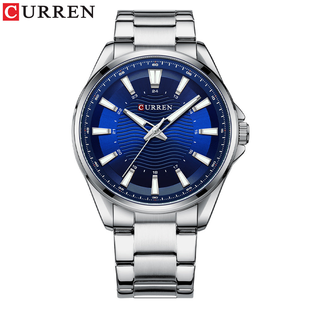 Men's steel band watch