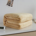 Single layer coral fleece blanket