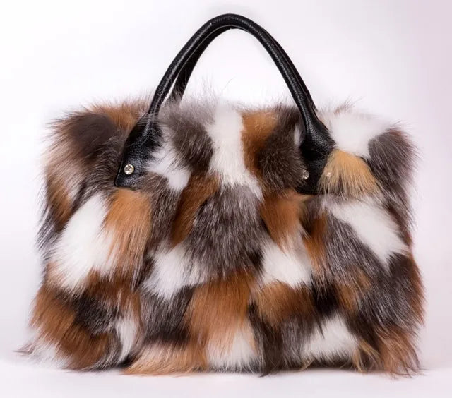 Leather and fur Multicolour Bag