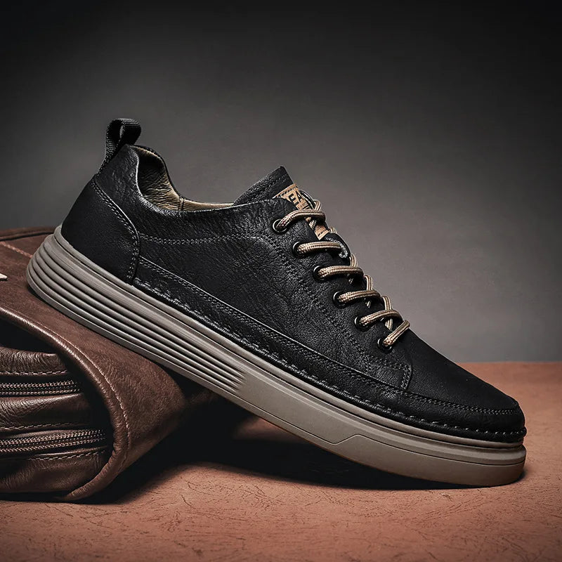 Mens casual leather shoes