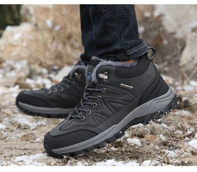 Mens winter plush boots