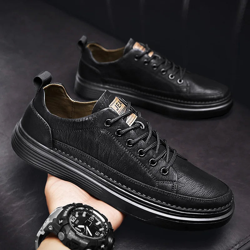 Mens casual leather shoes