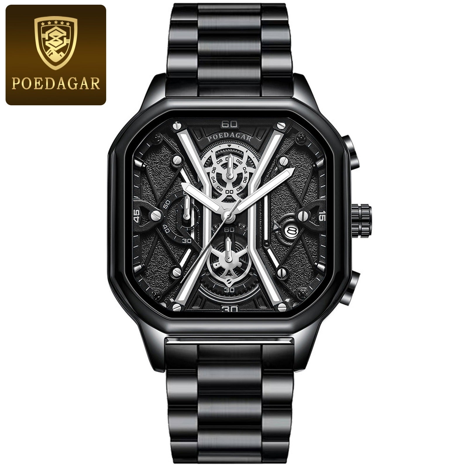 POEDAGAR Mens Luxury Wristwatch