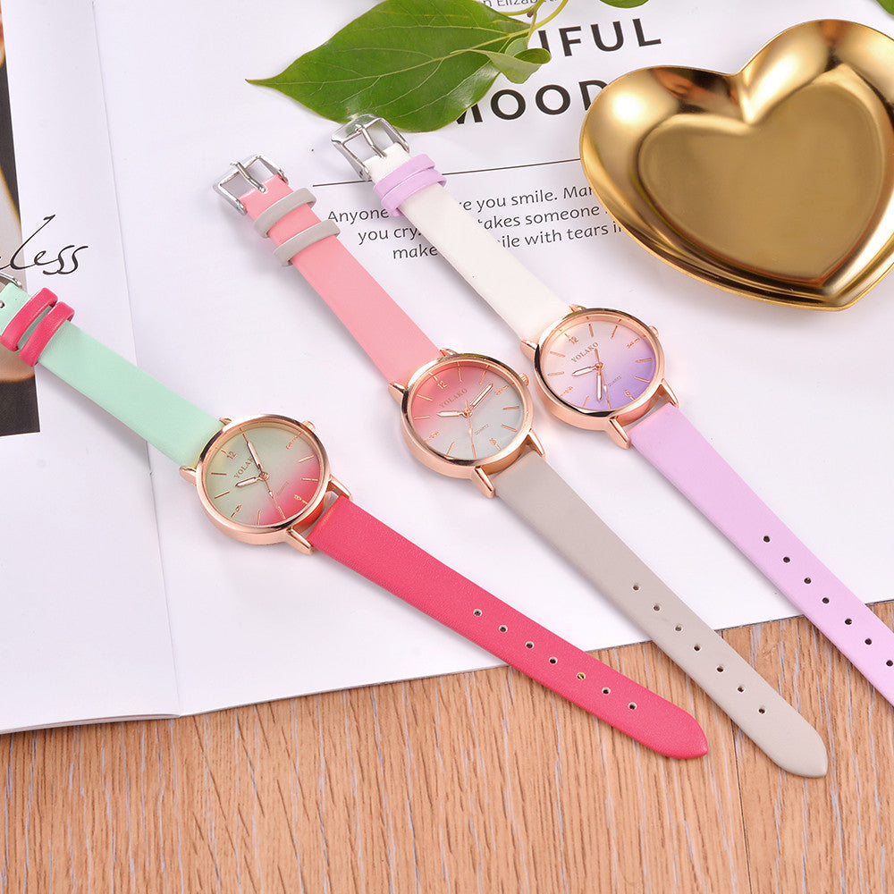 Brand Leather Quartz Watch