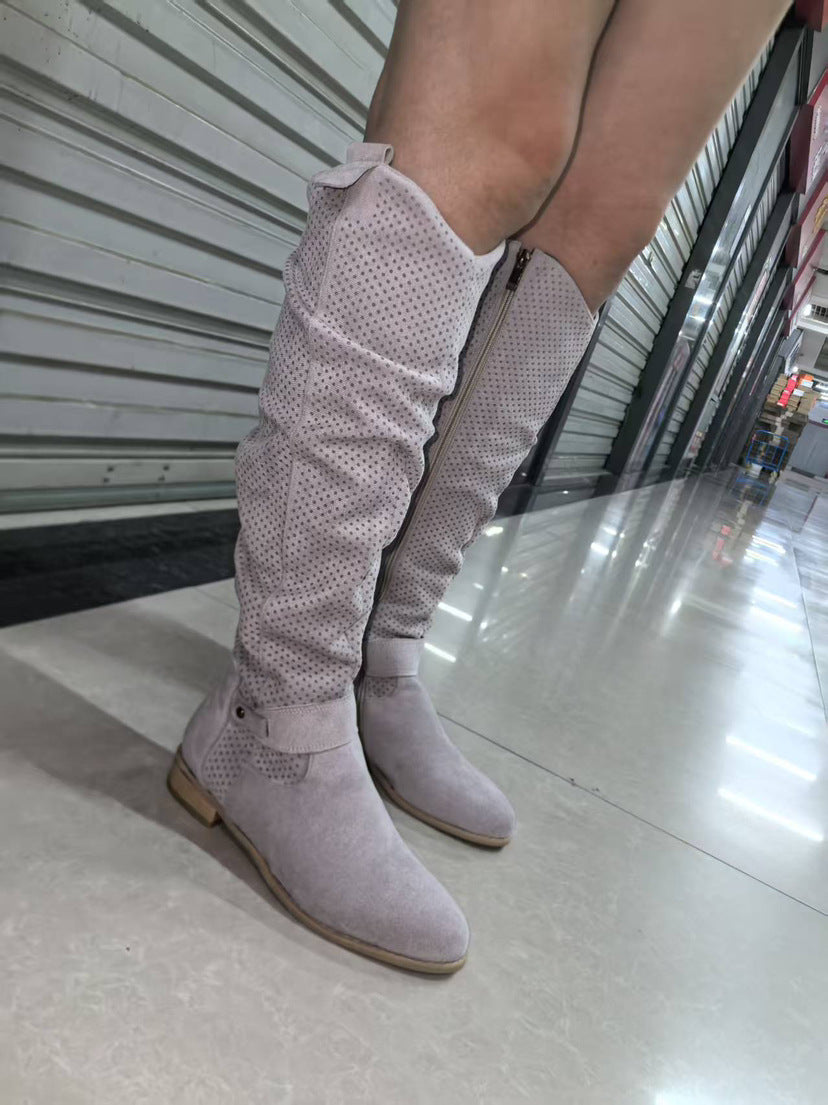 Casual low heel boots