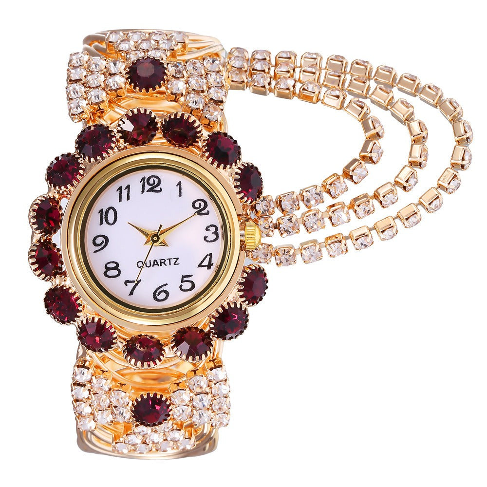Ladies diamond laid statement watch