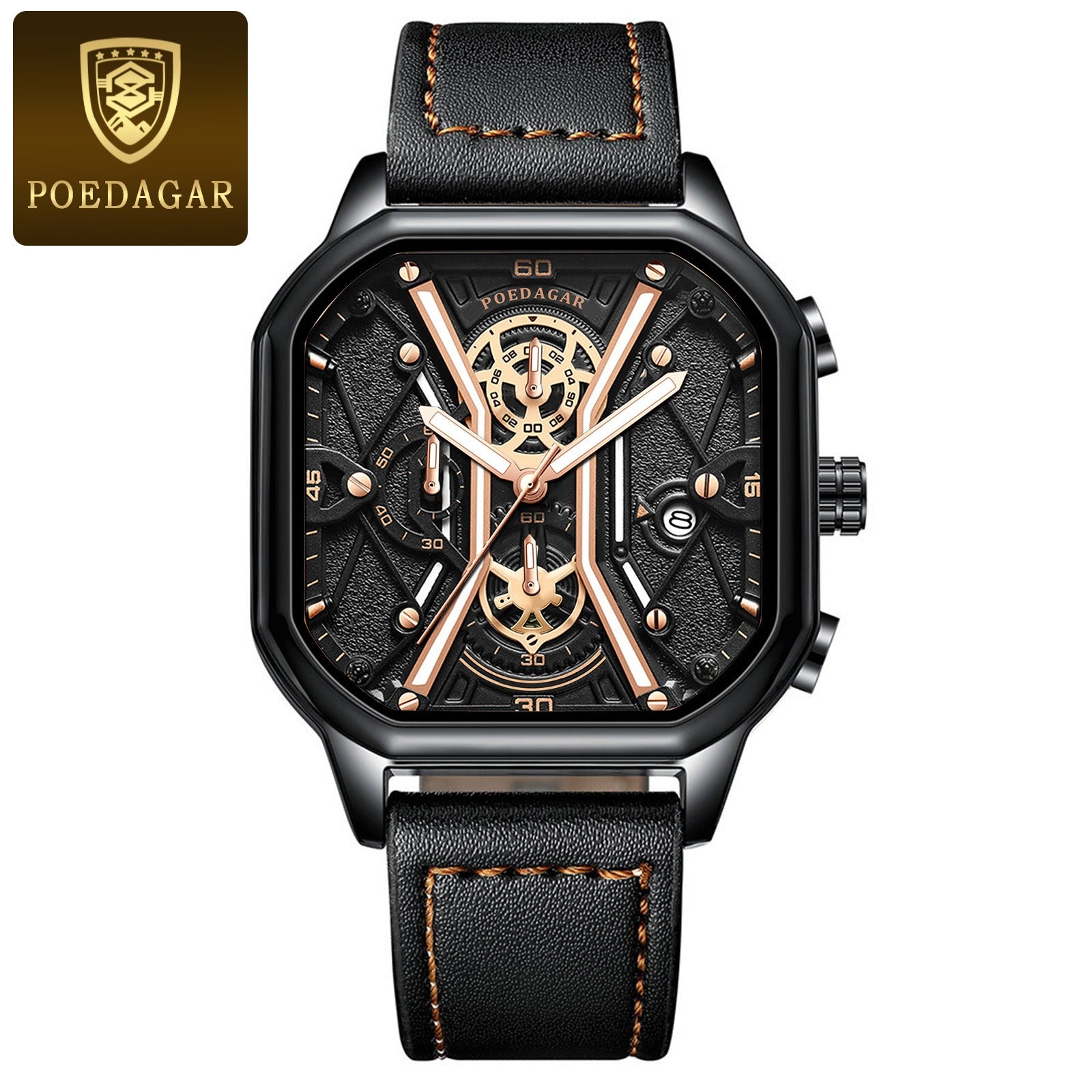 POEDAGAR Mens Luxury Wristwatch