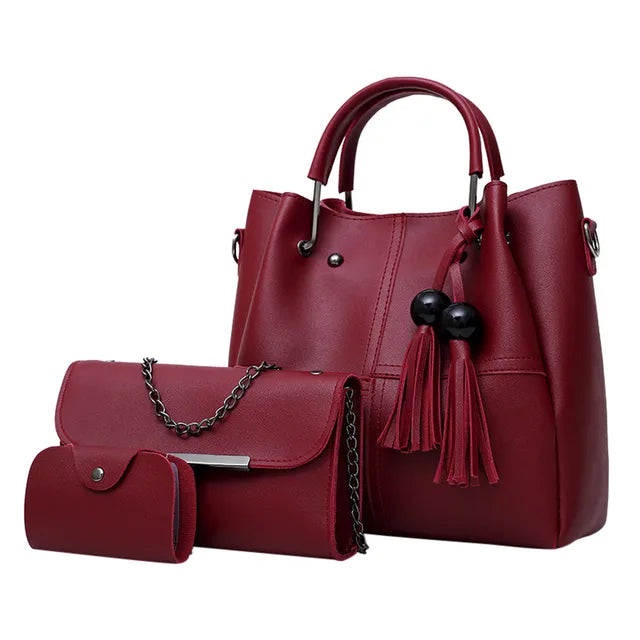 3Pcs Tassel Bag set