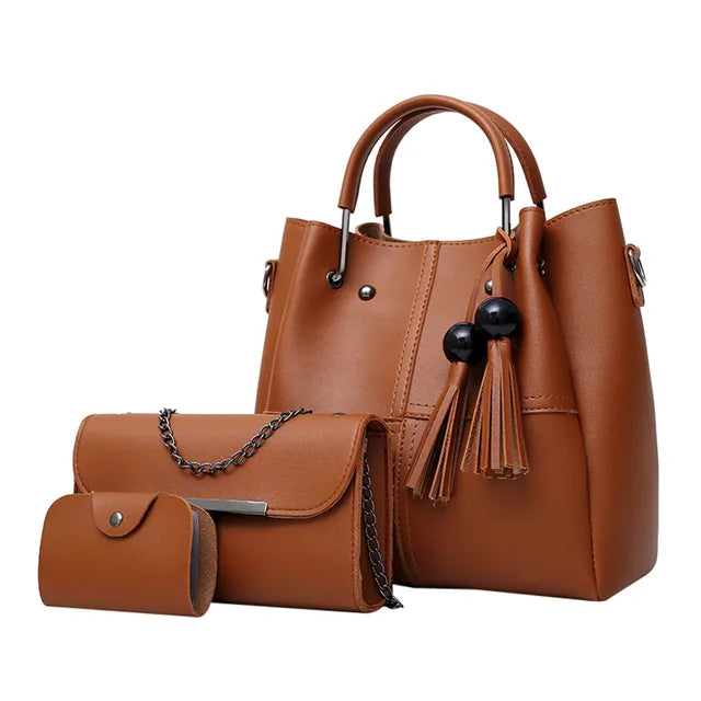 3Pcs Tassel Bag set
